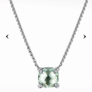 Prasiolite 8mm David Yurman Necklace
